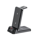 Foldable 3-in-1 Wireless Charger with Alarm Clock