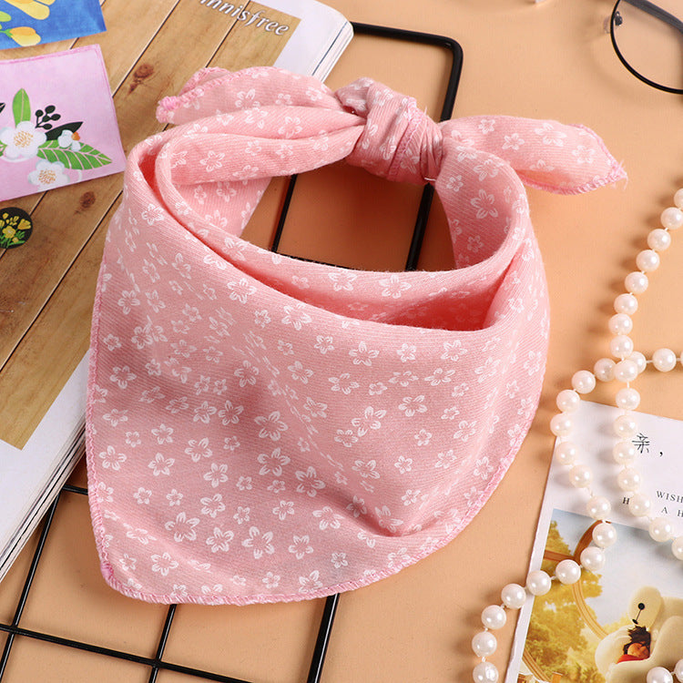 Korean style wave printing breathable absorbent square towel