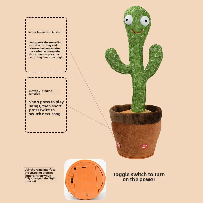 Dancing cactus electric toy