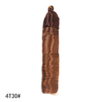 Crochet hair tubes curved wigs braids