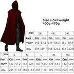 Multicolored cape Gothic long coat with hood