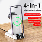 Foldable 3-in-1 Wireless Charger with Alarm Clock