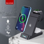 Three-in-One Fast Wireless Charger for iPhone and Samsung