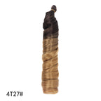 Crochet hair tubes curved wigs braids