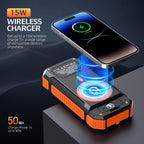 Magnetic 22.5W Solar Power Bank 20000Ma Solar Magnetic Wireless Charging Mobile Power
