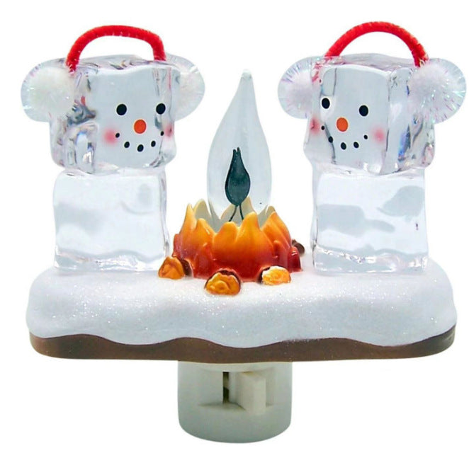 Halloween Ghost Campfire Flickering Night Light