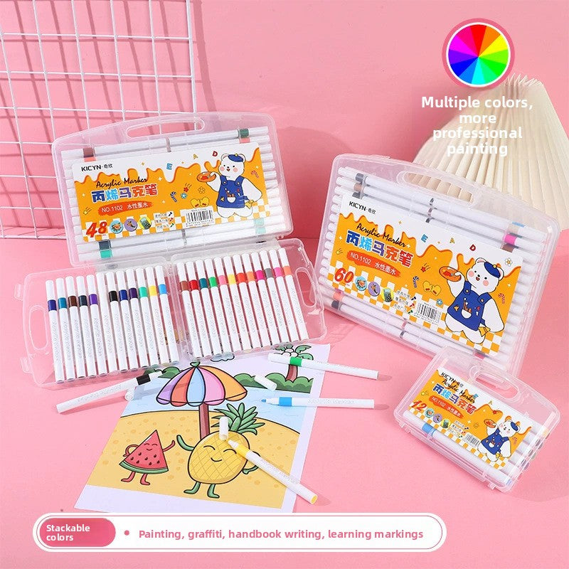 24-color quick-drying watercolor markers