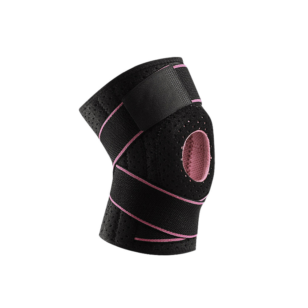 Exercise band with pressure silicone cold-sensitive knee guard