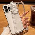 Transparent Shockproof Airbag Phone Case for iPhone Series