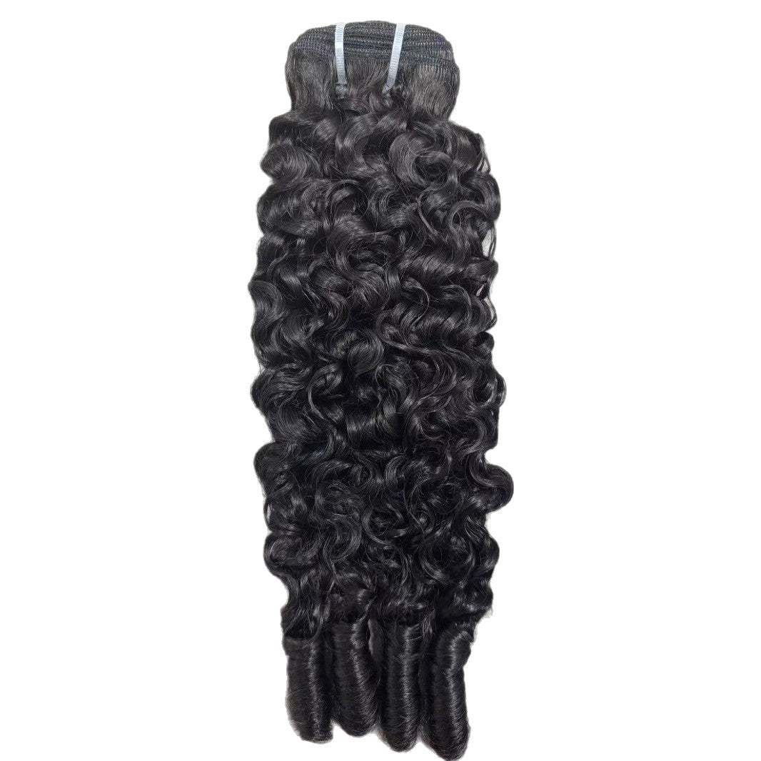 Curly Human Hair Bundles Real Hair Wig