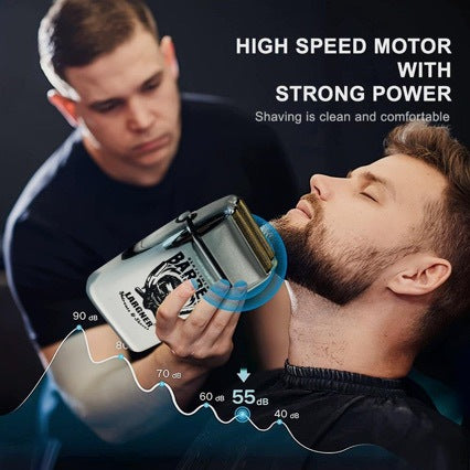 Revolving razor and shaving kit set