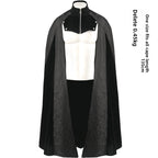 Multicolored cape Gothic long coat with hood