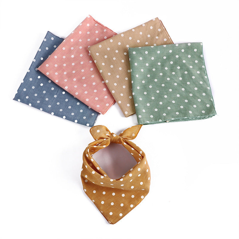 Korean style wave printing breathable absorbent square towel