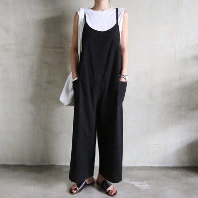 One-piece suspender trousers