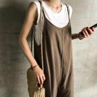 One-piece suspender trousers