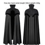 Multicolored cape Gothic long coat with hood