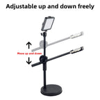 Desktop disc overhead shooting stand