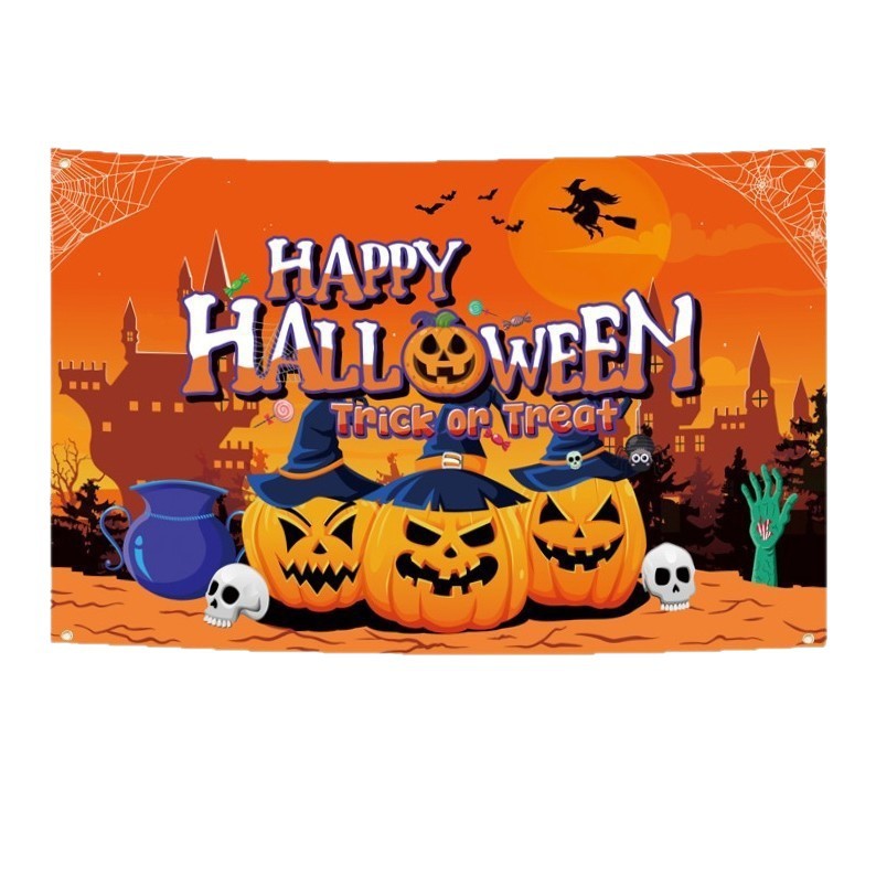 Halloween Banner Background Cloth