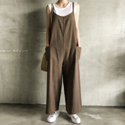 One-piece suspender trousers