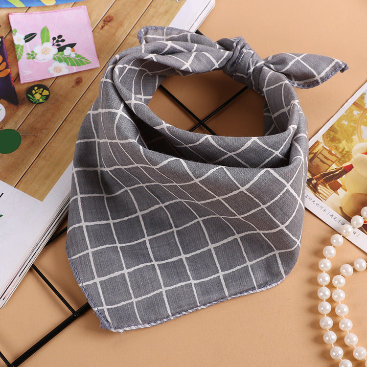 Korean style wave printing breathable absorbent square towel