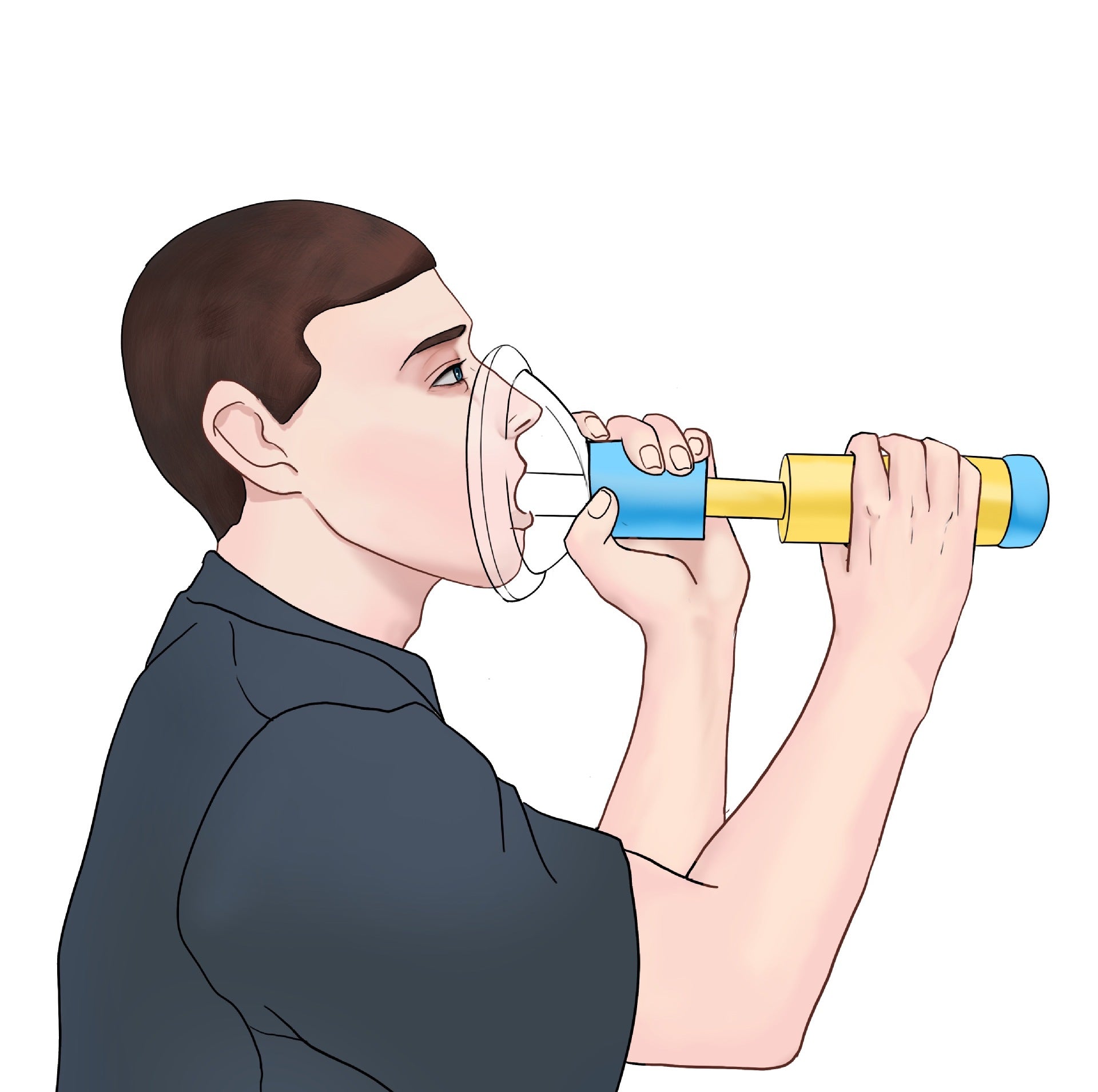 Respiratory Training Mask for Choking Emergency Practice