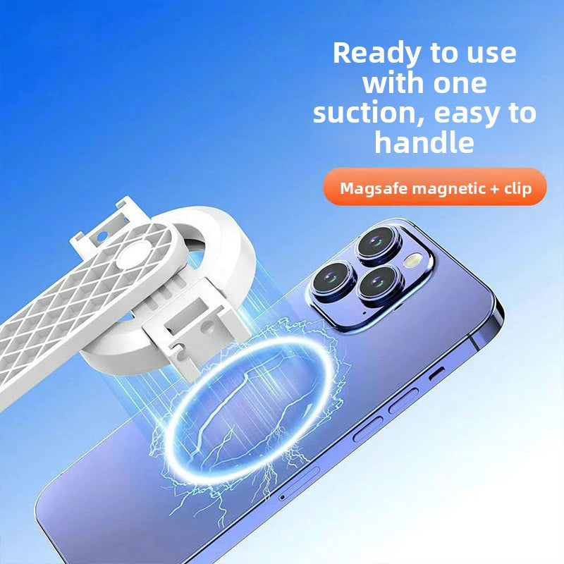 Magnetic Bluetooth Selfie Stick with Fill Light