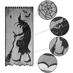 Halloween Spider Witch Bat Skull Door Curtain Party Decoration
