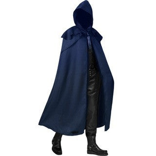 Multicolored cape Gothic long coat with hood
