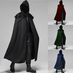 Multicolored cape Gothic long coat with hood