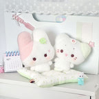 Cute fish-shaped cat, lucky kitten, soft plush rabbit doll