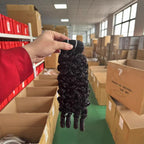 Curly Human Hair Bundles Real Hair Wig