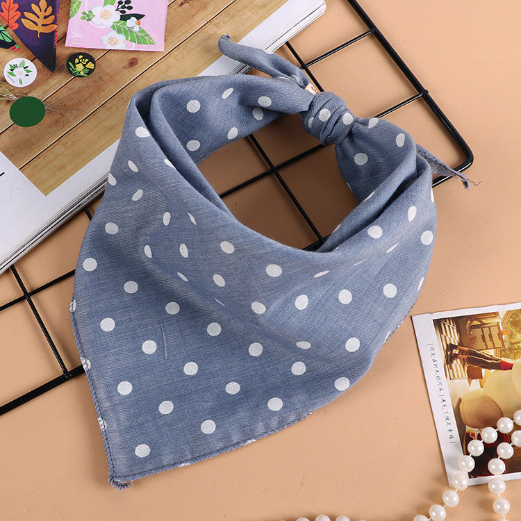 Korean style wave printing breathable absorbent square towel