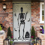 Halloween Spider Witch Bat Skull Door Curtain Party Decoration