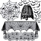 Halloween Spider Witch Bat Skull Door Curtain Party Decoration