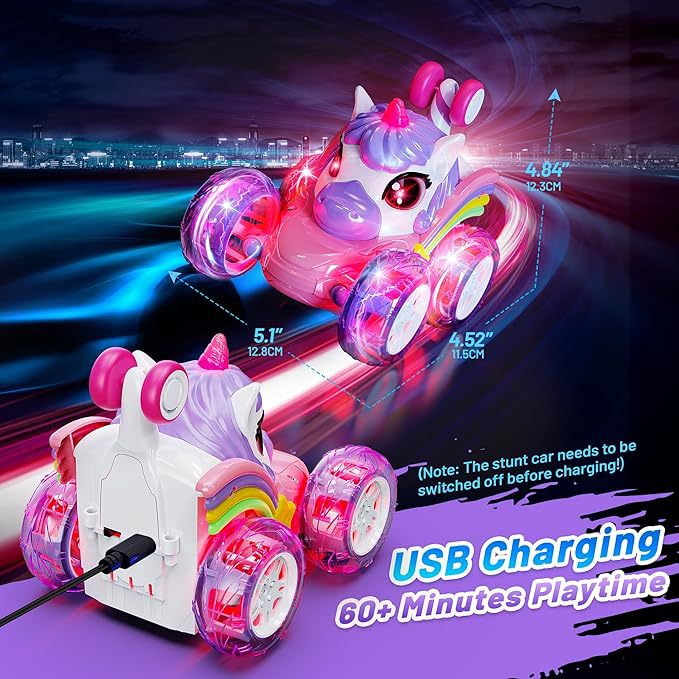 Unicorn Rolling Remote Control Car