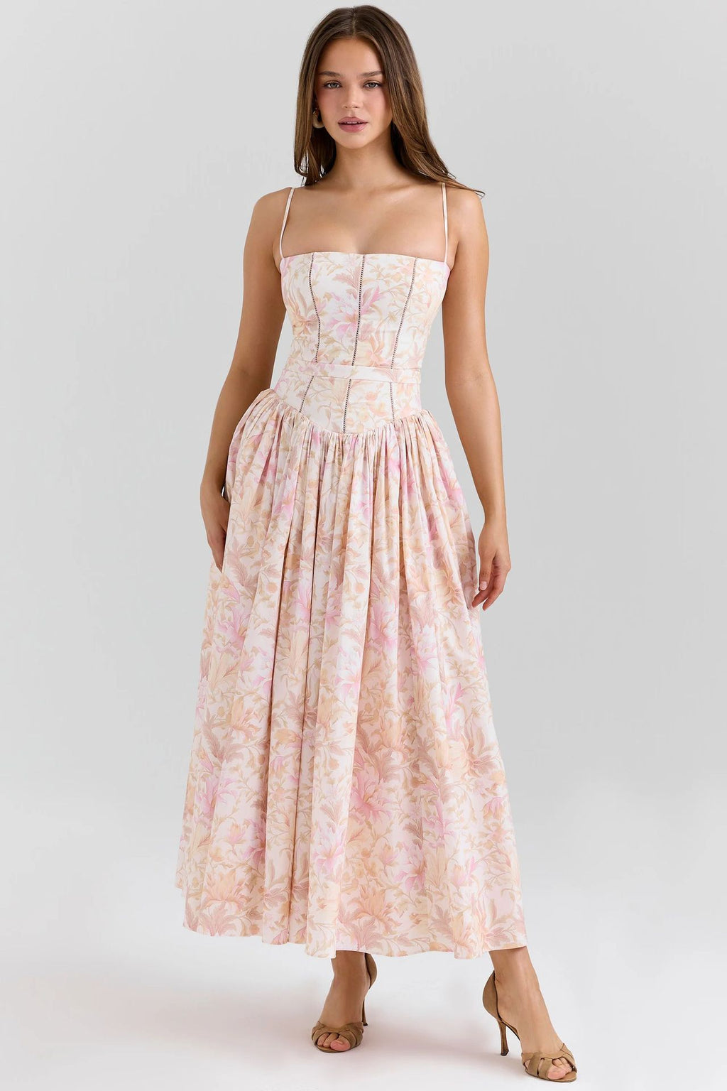 Elegant Floral Sling Dress