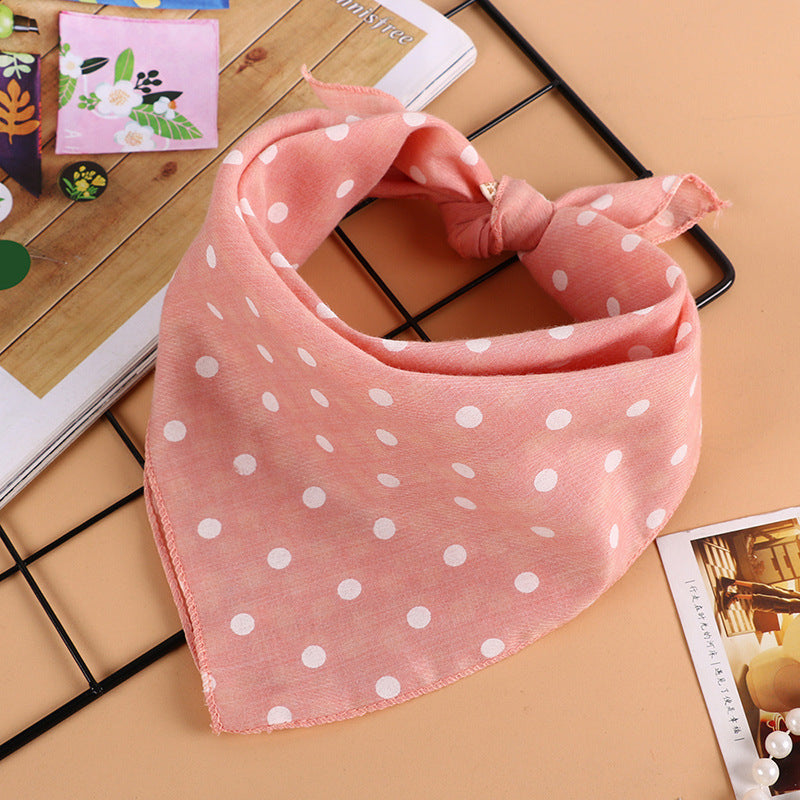 Korean style wave printing breathable absorbent square towel