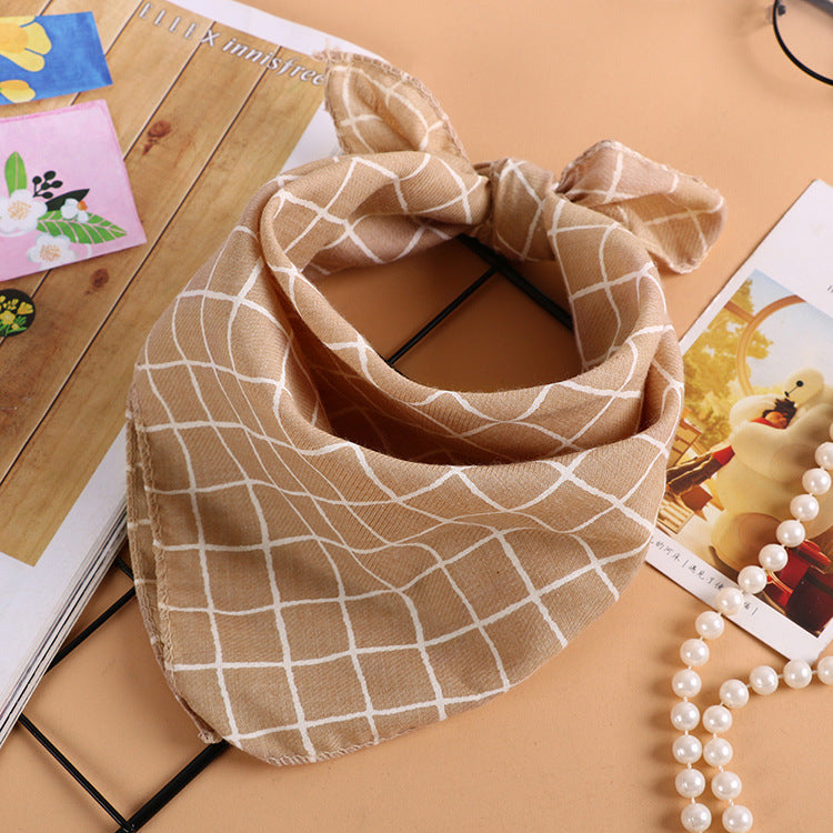 Korean style wave printing breathable absorbent square towel