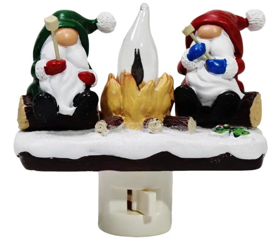 Halloween Ghost Campfire Flickering Night Light