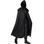 Multicolored cape Gothic long coat with hood