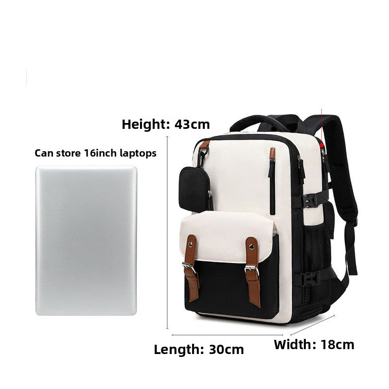 Unisex Casual Travel Backpack with Dry-Wet Separation