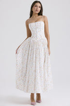 Elegant Floral Sling Dress