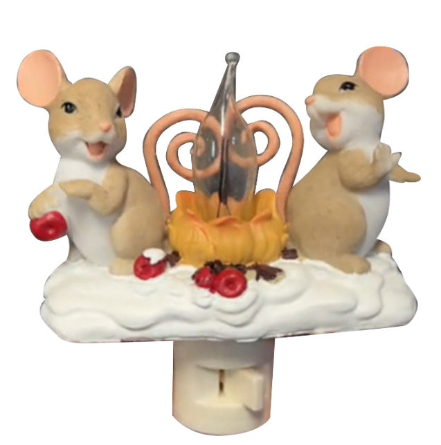Halloween Ghost Campfire Flickering Night Light