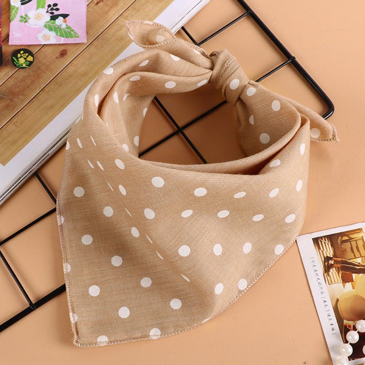 Korean style wave printing breathable absorbent square towel
