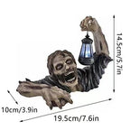 Halloween Zombie Lantern Resin Decoration