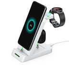 Three-in-One Fast Wireless Charger for iPhone and Samsung