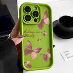 Light brown butterfly iPhone case