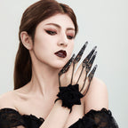Halloween Dark Blood-Stained Pearl Beaded Necklace