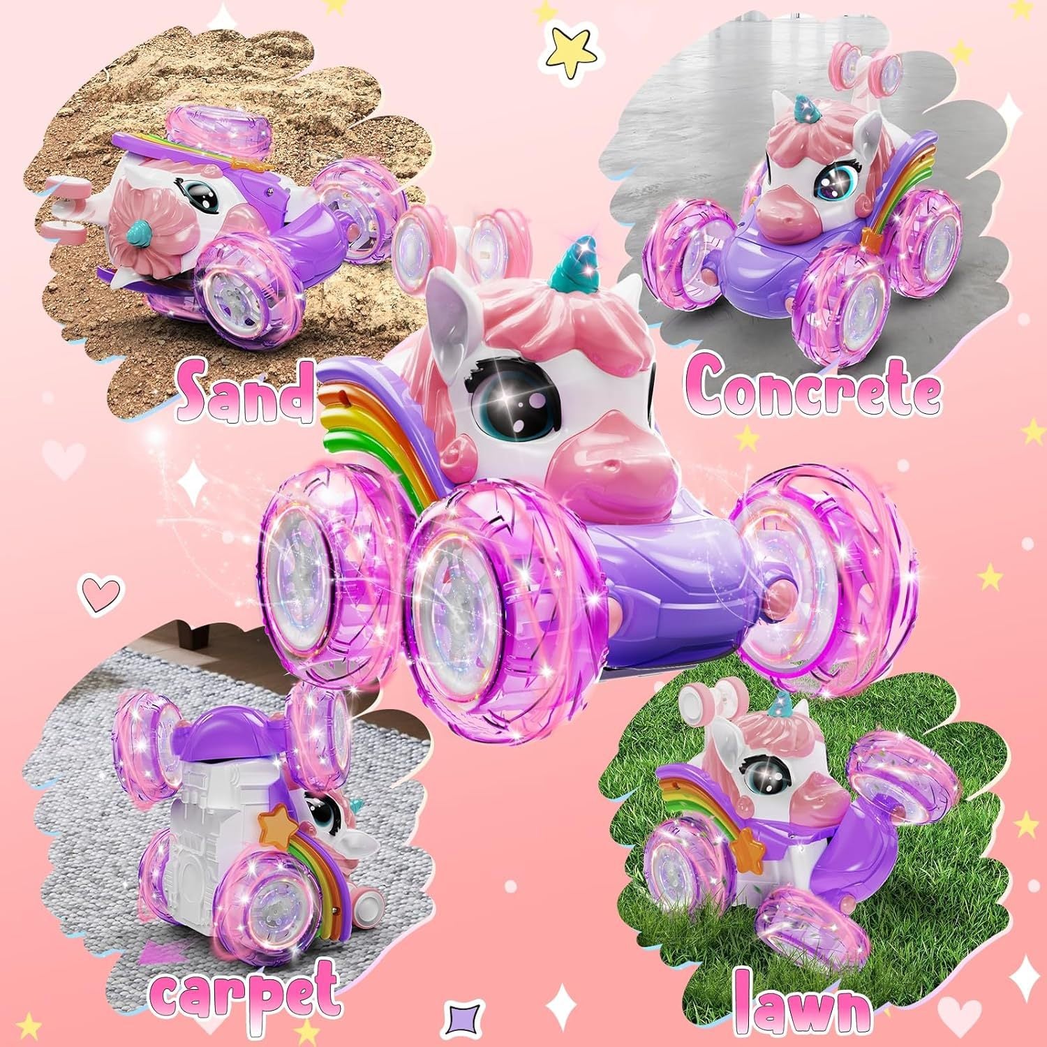 Unicorn Rolling Remote Control Car
